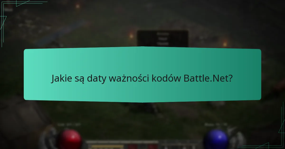 Jakie są daty ważności kodów Battle.Net?