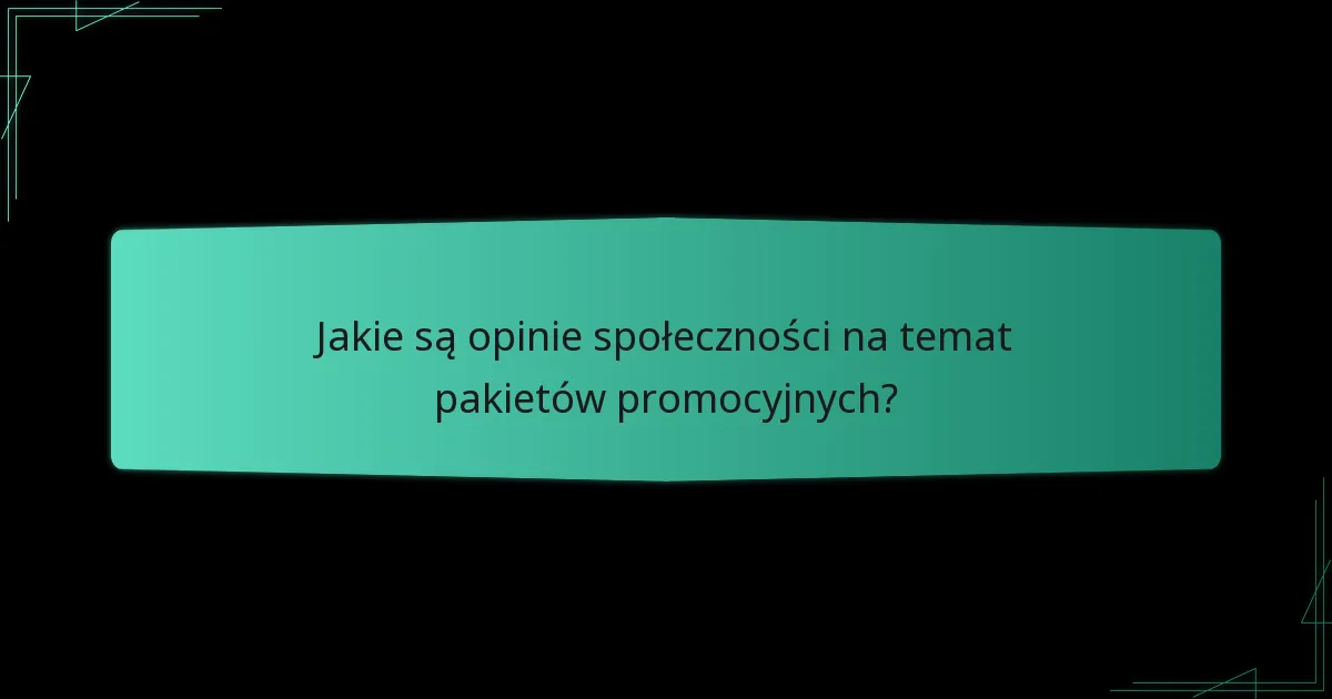 Które pakiety promocyjne są najbardziej polecane?