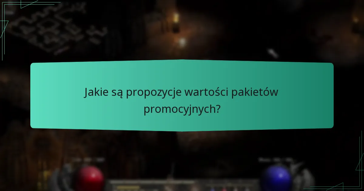 Jakie są propozycje wartości pakietów promocyjnych?